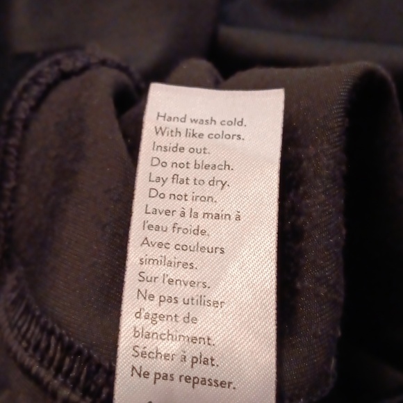 Spanx High Waist Black Velvet Leggings Size Large - Picture 5 of 6